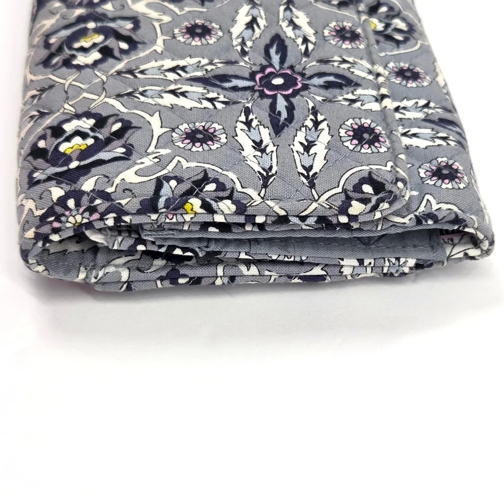 Vera Bradley Plaza Tile Floral Geometric RFID Large Tab Wallet Spring 2021 NWOT